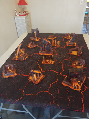 Lava - 72x48 - Game mat Wargame