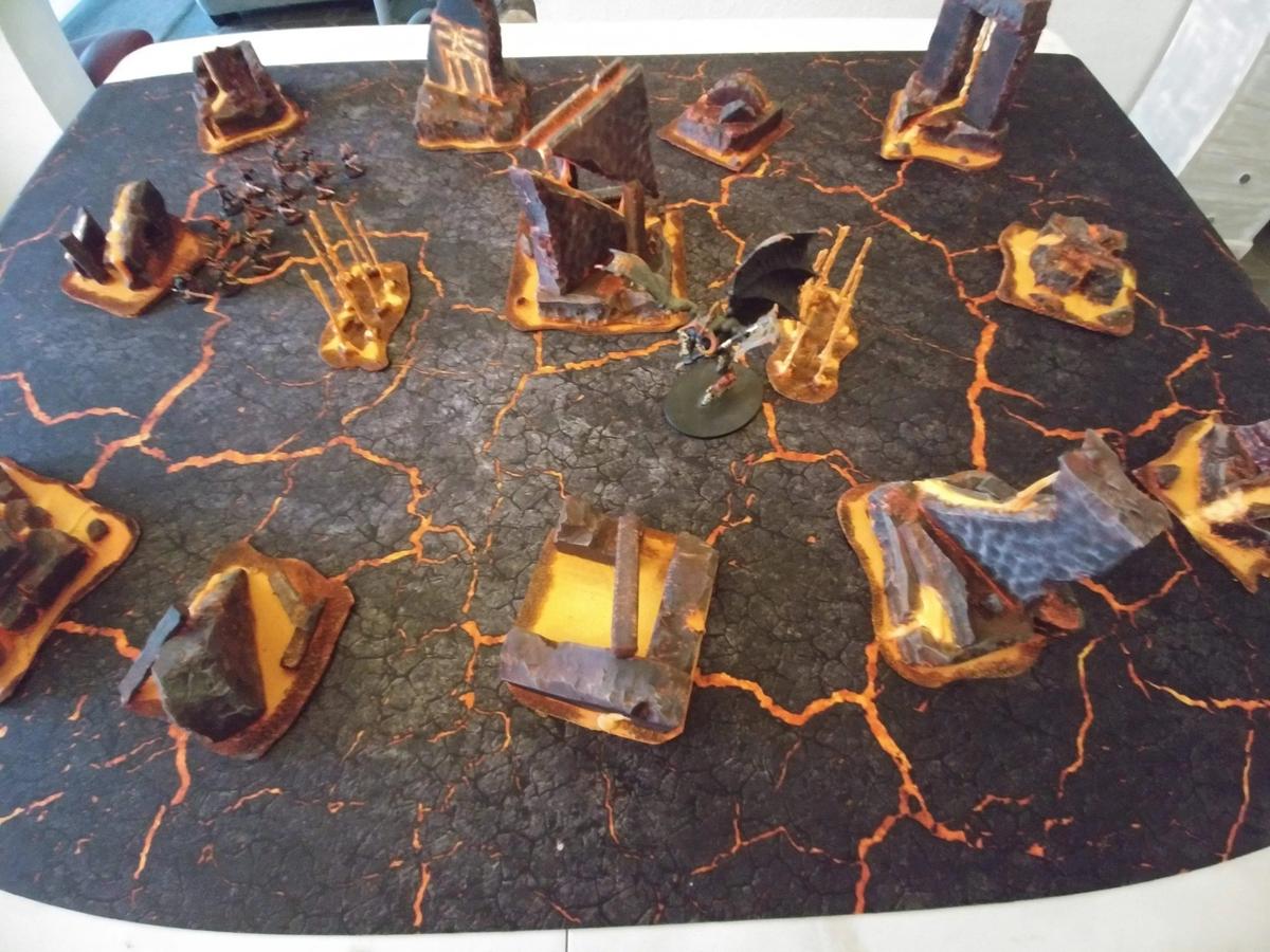 Lava / Winter - 60X44 - Game mat Recto Verso