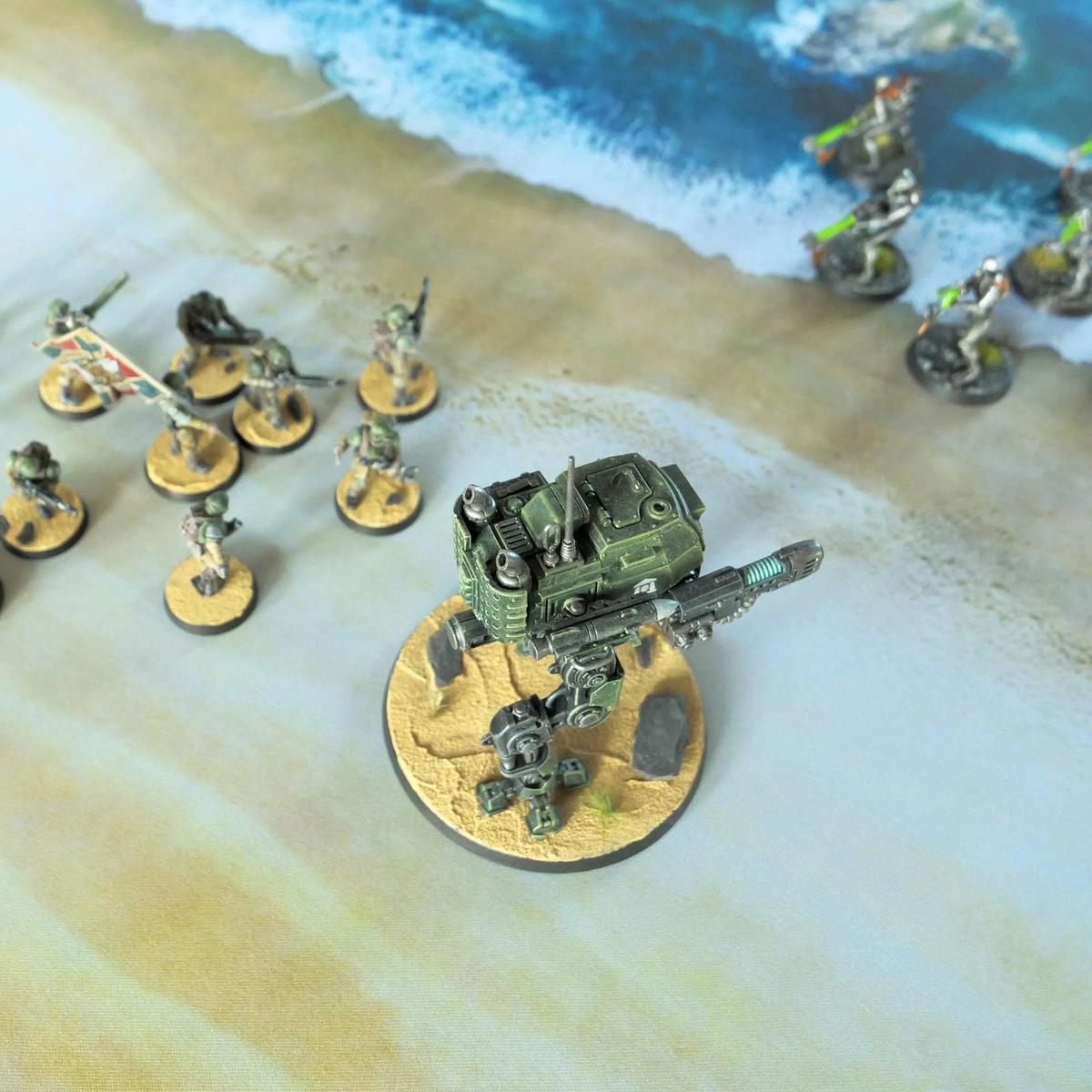 Débarquement Beach Bolt Action - 60x44 - tapis de jeu Wargame