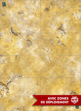 Desert 60x44 Avec zone de déploiement Wh40k - Tapis de jeu compétitif