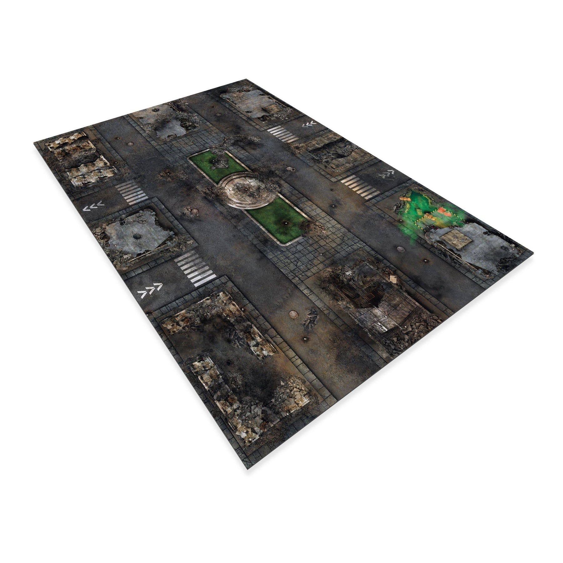 crank-wargame Battle mat Apocalypse / Necron - 72X48 - Game mat Recto Verso