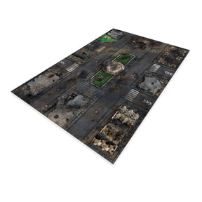 crank-wargame Battle mat Apocalypse / Necron - 72X48 - Game mat Recto Verso