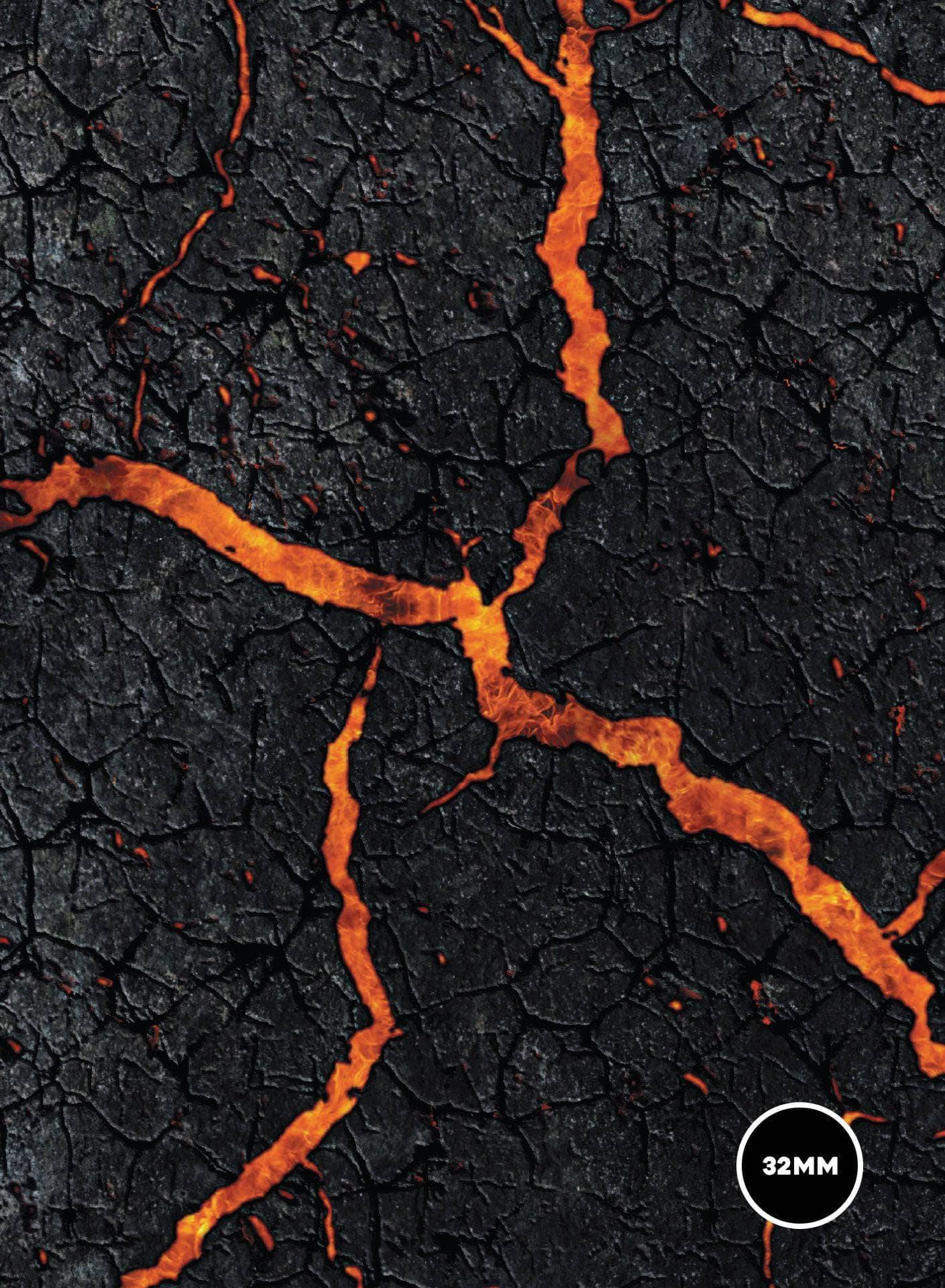 Lava - 36x36 - Zone de bataille mousepad game mat battle mats play mats tapis jeu crank-wargame