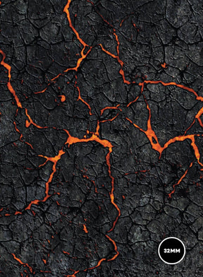 Lava - 36x36 - Zone de bataille mousepad game mat battle mats play mats tapis jeu crank-wargame