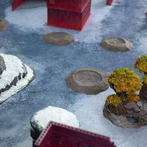 crank-wargame Battle mat ROCK & Snow - 72x48 - Game mat Wargame