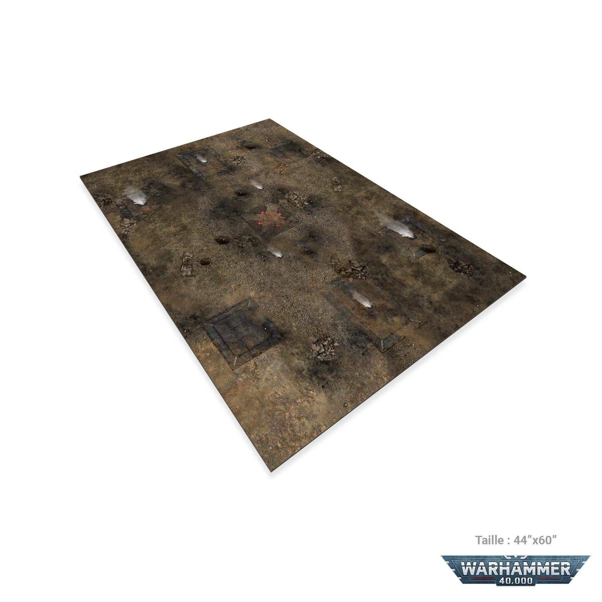 crank-wargame Battle mat Fog Zone Reboot - 44x60 - Zone de bataille Wh40k V9